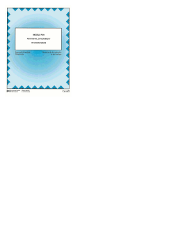 MODELS FOR ABORIGINAL GOVERNMENT IN URBAN AREAS