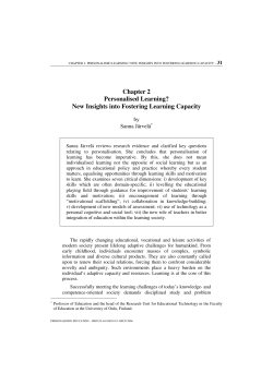 Personalised Learning? New Insights into Fostering Learning