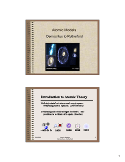 Atomic Models - IES Al