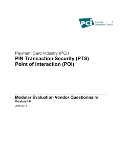 Point of Interaction (POI)