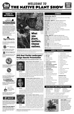 2015 3rd Annual - The Native Plant Show