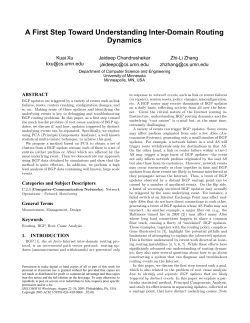 A First Step Toward Understanding Inter-Domain