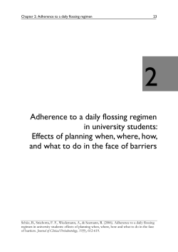 2.Adherence to a daily flossing regimen in - diss.fu