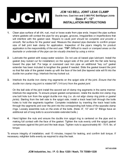 JCM 143 Bell Joint Leak Clamp