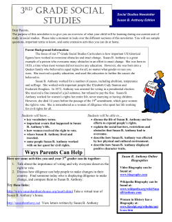 3rd grade social studies - Vaughan Elementary School