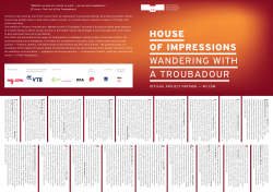 Brief description and a map of the exhibition in English