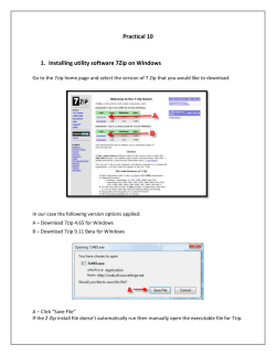 Practical 10 1. Installing utility software 7Zip on Windows