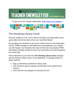 The Amazing Library Card!