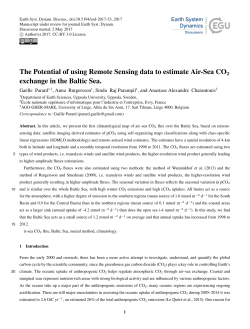 The Potential of using Remote Sensing data to estimate Air