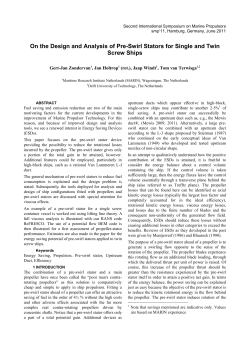 On the Design and Analysis of Pre-Swirl Stators for Single and Twin