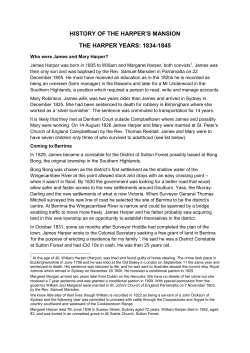 history of the harper`s mansion the harper years: 1834-1845