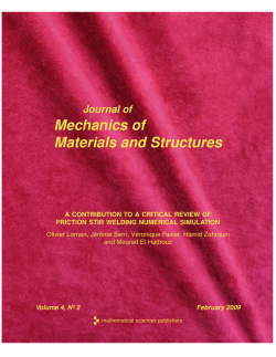 For printing - Mathematical Sciences Publishers