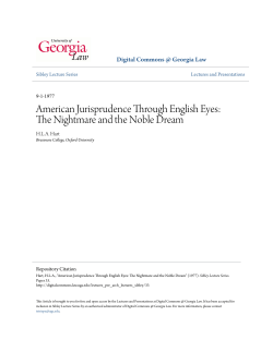 American Jurisprudence Through English Eyes