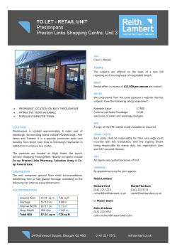 Prestonpans &ndash; Unit 3 Preston Links Shopping Centre