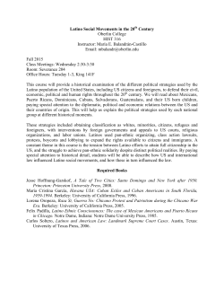 Latino Social Movements in the 20th Century Oberlin College HIST