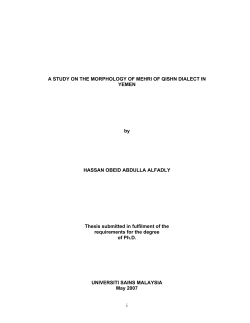 TABLE OF CONTENTS - University of Leeds