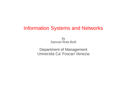 Information Systems and Networks