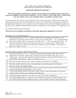 Individual Homeowner Dredging Sample Plans