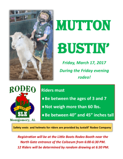 Mutton Bustin