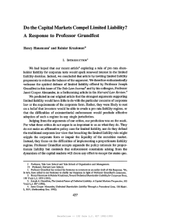 A Response to Professor Grundfest