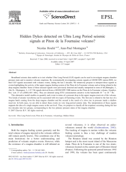 Hidden Dykes detected on Ultra Long Period seismic signals at