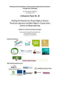 Pushing the Potential of a Human Right to Science: Precarious