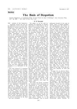 The Basis of Despotism