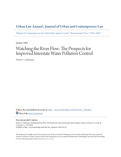 The Prospects for Improved Interstate Water Pollution Control