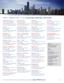 FIRST AMERICAN TITLE CHICAGO METRO OFFICES