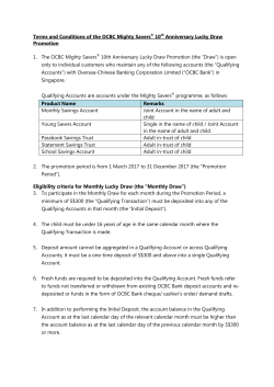 Terms and Conditions of the Mighty Savers 10th