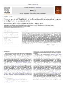 To eat or not to eat? Availability of food modulates the electrocortical