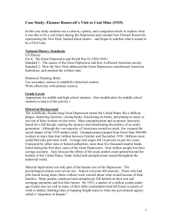 Case Study: Eleanor Roosevelt`s Visit to Coal Mine (1935)