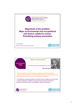 Magnitude of the problem - World Health Organization