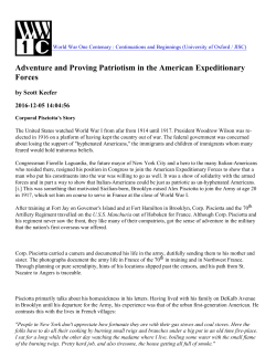 Adventure and Proving Patriotism in the American Expeditionary