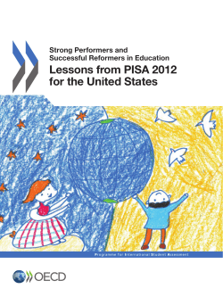Lessons from PISA 2012 for the United States