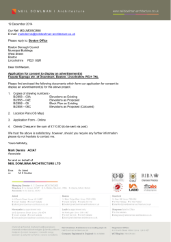 Covering Letter - Boston Borough Council