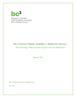 The Cancun Climate Summit: a Moderate Success