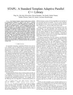 STAPL: A Standard Template Adaptive Parallel C++ Library