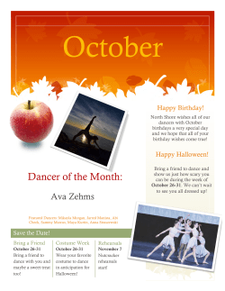 Dancer of the Month - North Shore Dance Studio