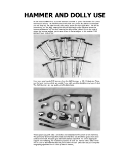 HAMMER AND DOLLY USE