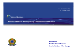 Investor Relations and Reporting: Lessons from the turmoil