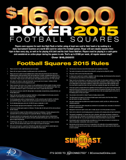 Football Squares 2015 Rules