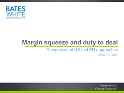 Margin squeeze and duty to deal
