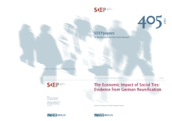 SOEPpapers 405: The Economic Impact of Social Ties