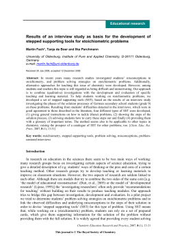stepped supporting tools for stoichiometric problems