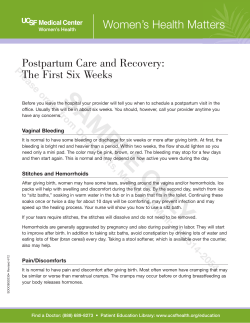 The First Six Weeks - Campus Life Services