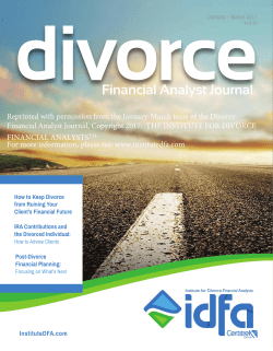 Financial Analyst Journal - Mosaic Financial Partners