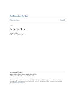 Practice of Faith - FLASH: The Fordham Law Archive of Scholarship