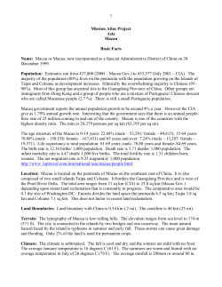 1 Mission Atlas Project Asia Macau Basic Facts