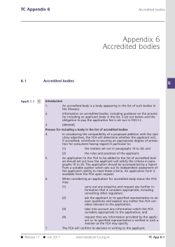 Appendix 6 Accredited bodies